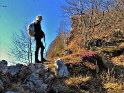 MONTE CASTELLO (croce 1425 – cima 1474 m) da Valpiana di Serina il 26 febbraio 2022 - FOTOGALLERY